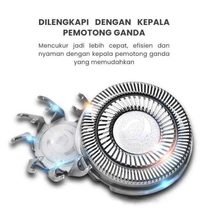 Telixmart Alat Cukur Jenggot Elektrik Jenggot Mesin Cukur Kumis