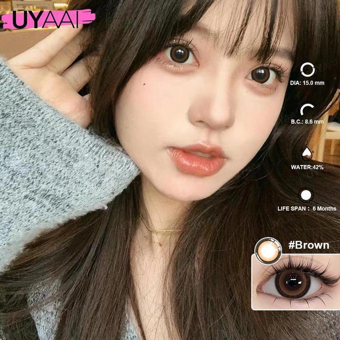 Cod,Bisa- Uyaai Softlens Lollipop Color Lensa B Eyes 14.-15 Mm 6 Month Lens