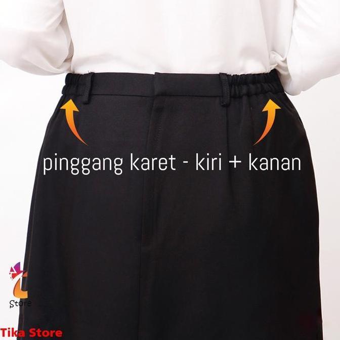 TAMPIL MODIS  Rok kerja Line A Wanita Panjang Kantor TAMPIL MODIS 