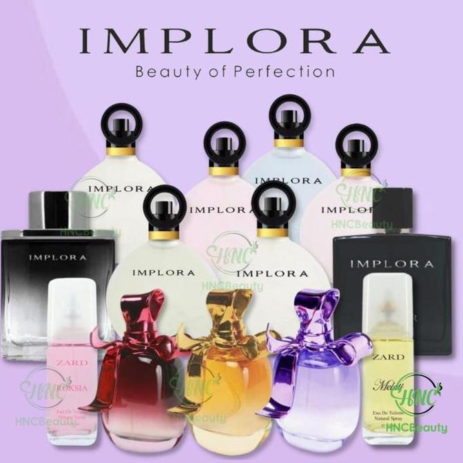 Cod,Bisa- Implora Parfum Bebek Angsa / Sn / Ribbon Pita Ungu Pink Gold / Man Luminor Chromosome / Za