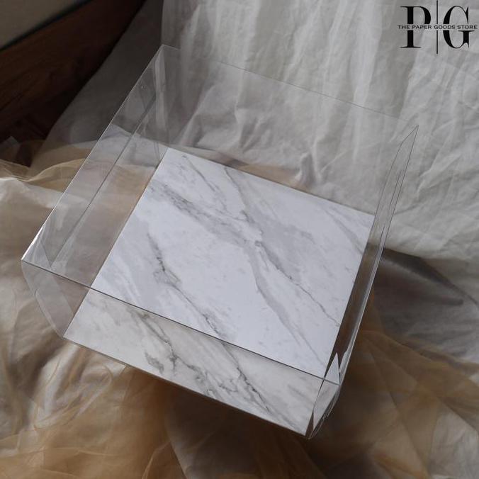 Lansungkirim- Kotak Kue 30X30X20Cm / Glass Cake Box 30 Cm / Box Kue 30Cm Tanpa Alas
