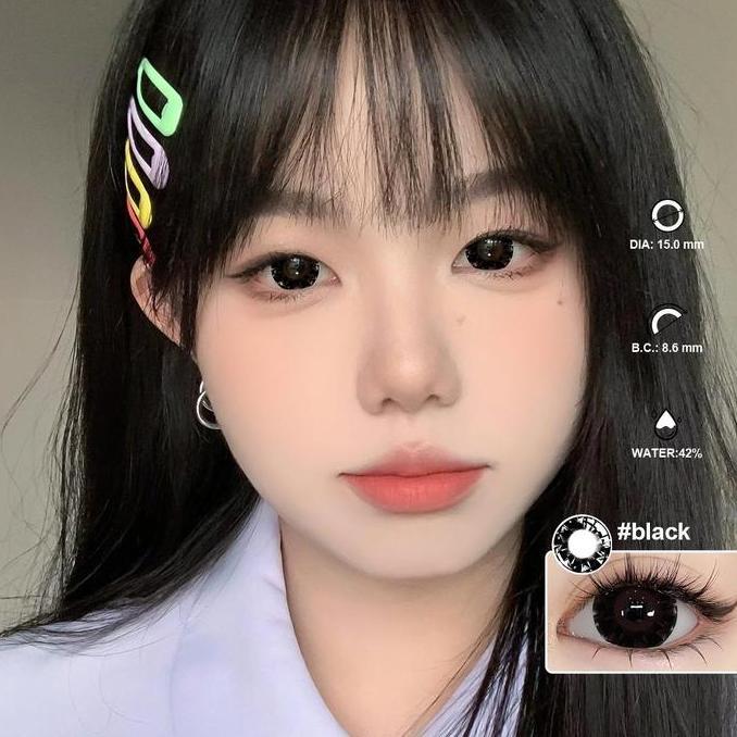 Cod,Bisa- Uyaai Softlens Color Lensa 1 Passage Lens Rna Natural Normal Softlens B Eyes 14.0-15.0 Mm 