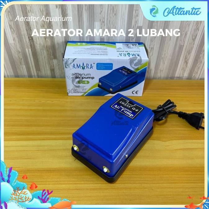 Duniaikanqita- Amara Q6 Aerator Q 6 Lubang Pompa Udara Aquarium Aerator