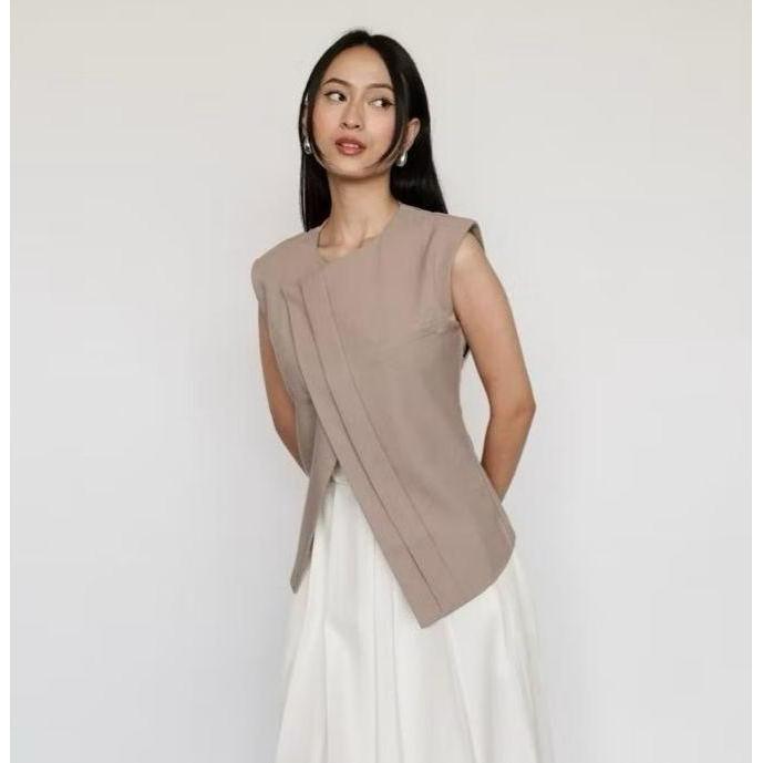 KEKINIAN LORA VEST - Atasan Vest Top Wanita | Outer Vest Hijab | Blazer Casual Blazer Casual KEKINIA