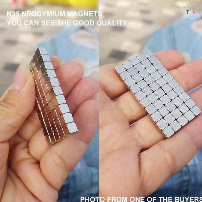 Ready Strong Neodymium Magnet Kecil Kotak DIY NdFeB N35 5x5x5mm