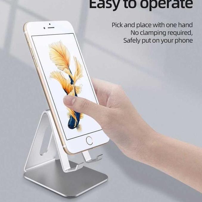 desi_wdd - stand hp alumunium smartphone tablet holder universal stand tablet ipad mipad hp alumuniu