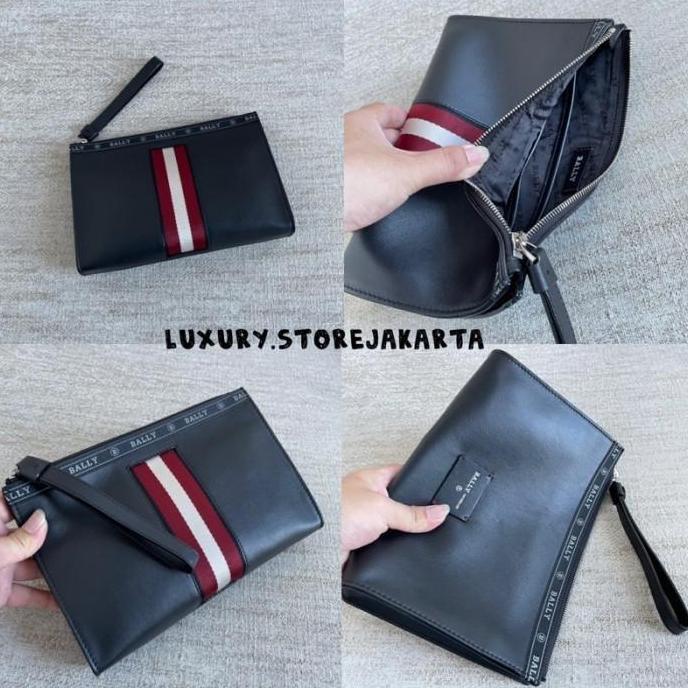 Tas Pria [Best Seller] Clutch Bally Haig Pouch Leather Original 100%
