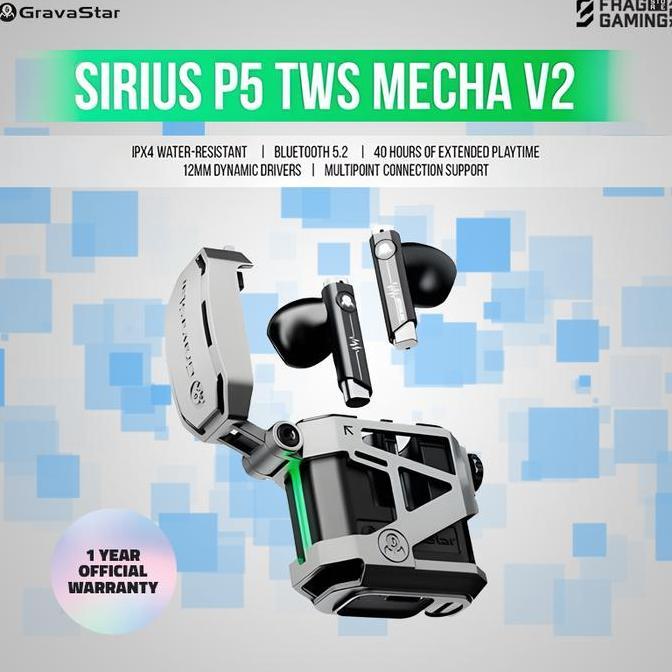 Sale Gravastar Sirius P5 Tws Earbuds Defense Armour V2 (Space Grey)