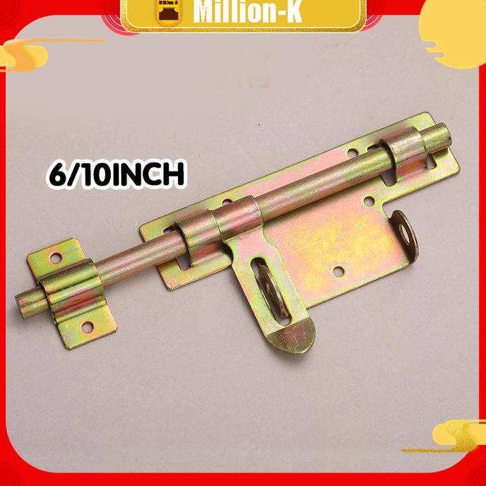 ICHENGO Grendel Pagar Besi Gembok Slot Samping Pintu Slot Omni Sliding Pintu Garasi Gembok Pintu Ger