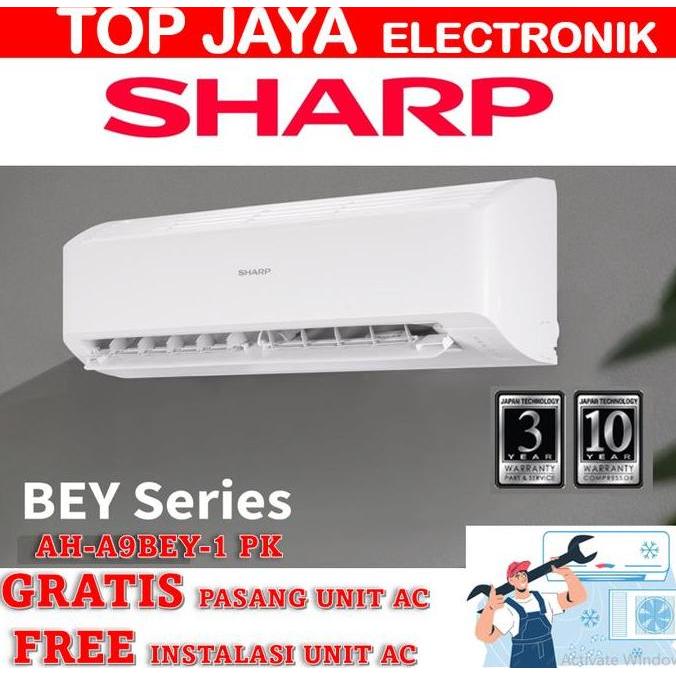 Terlaris Ac Sharp 1 Pk Garuda Wing Ah-A9Bey/Sharp Ac 1 Pk Garuda Wing Free Instalasi/Gratis Pasang