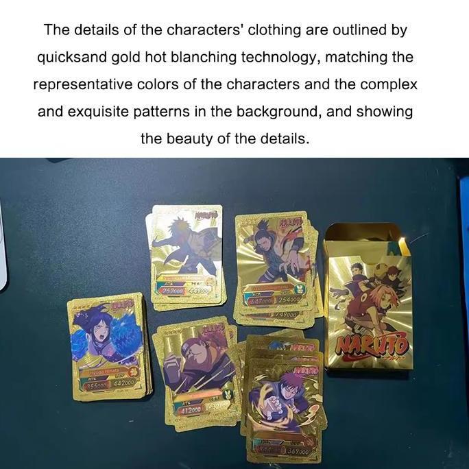 ICHENGO 55PCS Naruto Card Trading Card Game Naruto Kayou Kartu Naruto Anime Naruto Collection Card N