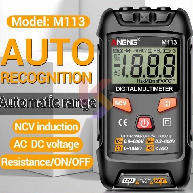 GHIFLY ANENG Digital Multimeter Portable NCV Non Contact - M113 PROTOK