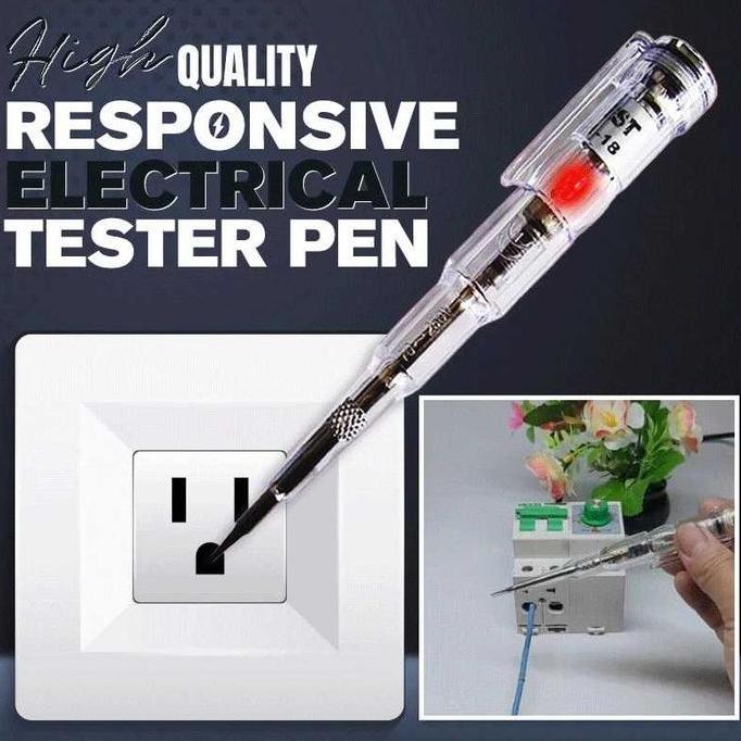 MEMATRI Tespen Voltage Test Pen Pendeteksi Aliran Arus Listrik 12-240V PROTOK