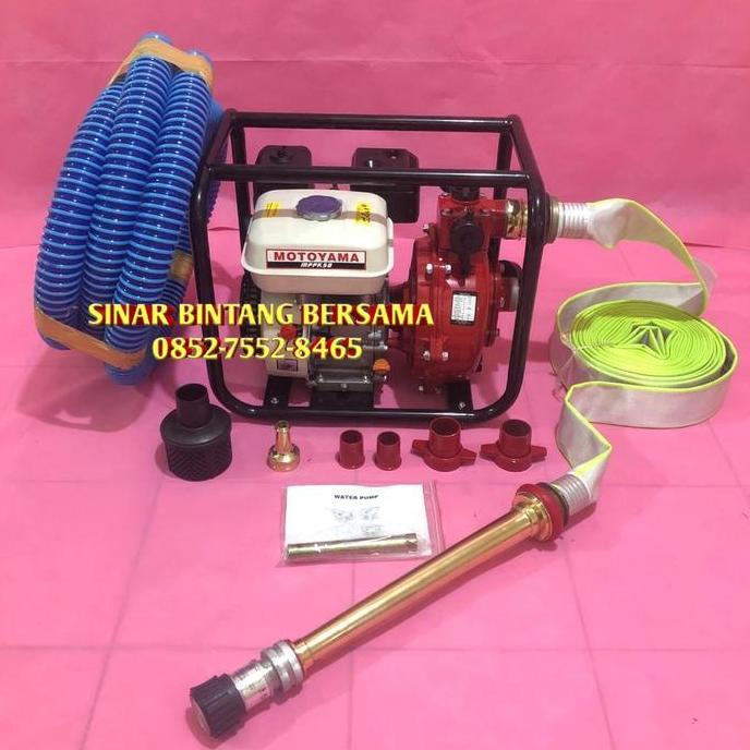 TERLARIS!! POMPA ALKON PEMADAM MOTOYAMA DOUBLE IMPELLER KOMPLIT JET NOZZLE