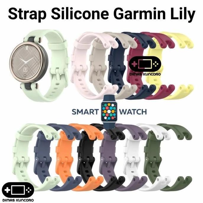 Strap Silicone Garmin Lily 1 silicon tali jam tangan smartwatch rubber