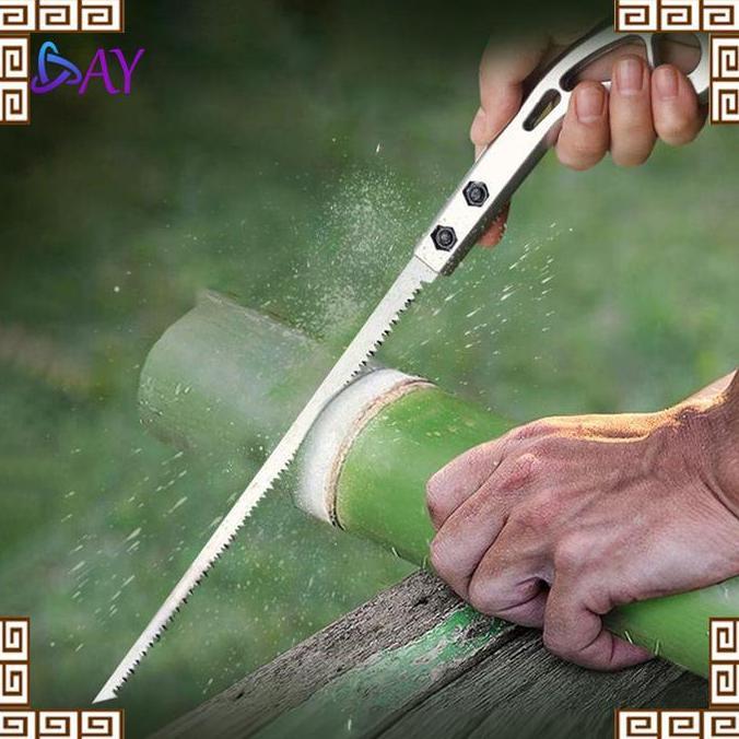 VIVIJEE Gergaji Tangan Kayu/Gergaji Gagang Kayu/Jepang Lancip Runcing/Gergaji PROTOK