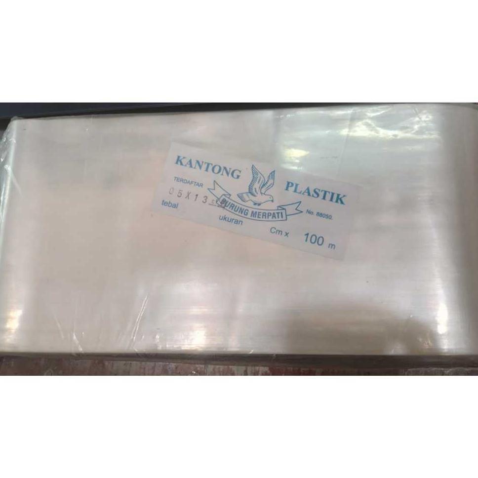 Plastik Roll / Plastik Pp Bening Tebal 05 Lebar 13Cm, 16Cm, Panjang 100Meter