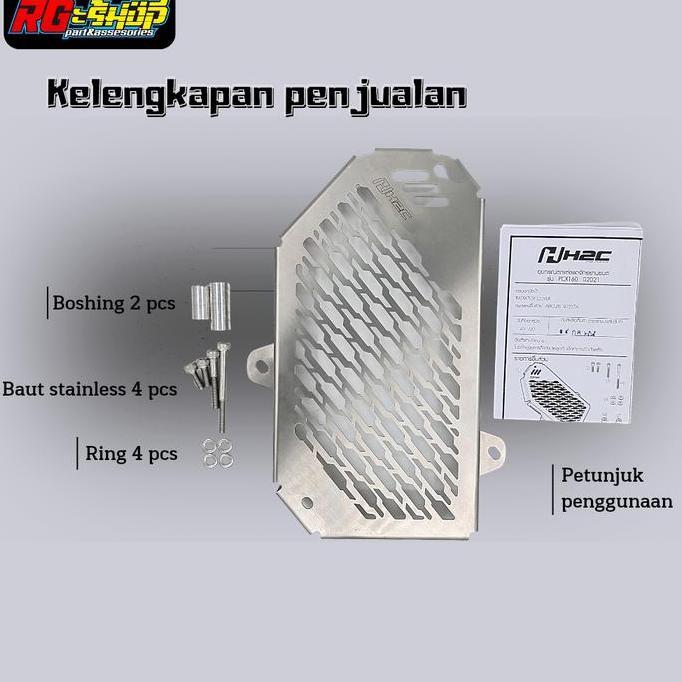 Cover pelindung radiator stainless H2C Thailand Vario 160 PCX 160