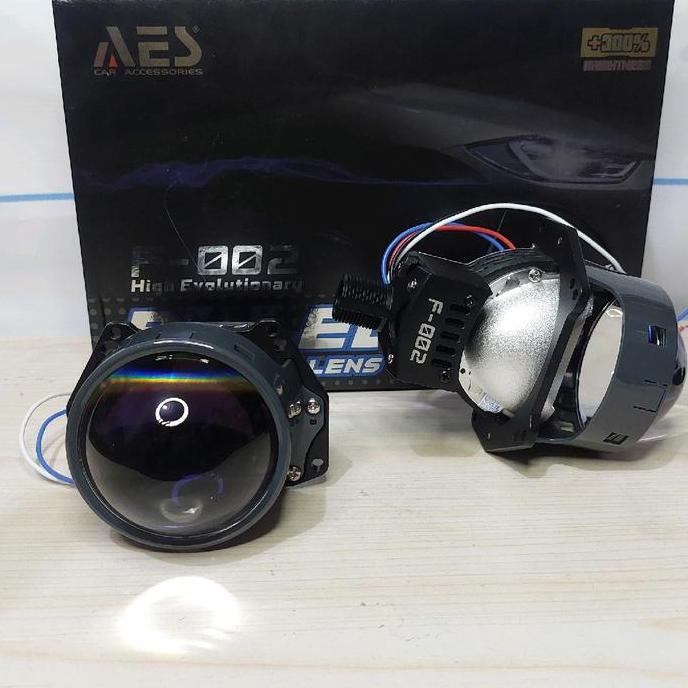 BILED AES F2 3INCH 65WATT FLAT /  BILED AES F-002 3INCH BLUE LENS