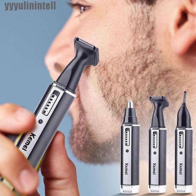 Nurse- Kemei 6630/31 Alat Cukur / Pencukur Kumis Jenggot Dan Bulu Hidung Cas
