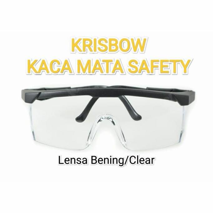 TERLARIS!! KACAMATA SAFETY LENSA BENING/ GAGANG FLEXIBEL KRISBOW