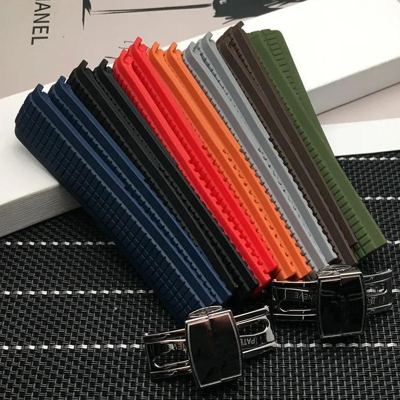 Tali Rubber Silikon Jam tangan Patek Phillipe Aquanut 20mm aksesoris jam