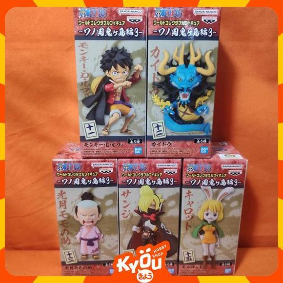 WCF One Piece Wanokuni Onigashima 3 Osoba,Kaidou,Luffy,Carrot,Momonosu