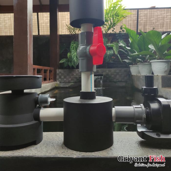 Set Instalasi Kolam Koi Pompa Low Watt Skimmer Floating Vacuum Drain
