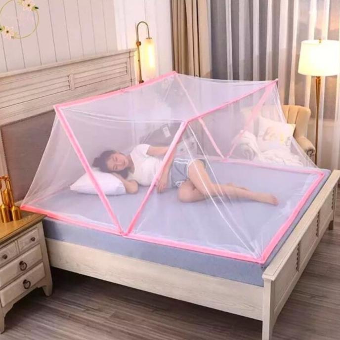 Kelambu Kotak Lipat Ukuran 100x190cm/Kelambu Tidur Lipat Kotak Berkualitas/Kelambu Portable Lipat