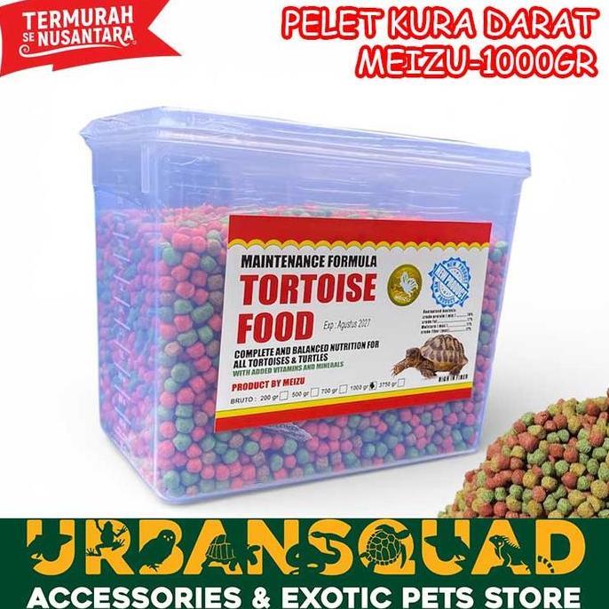 Effort- Pelet Kura-Kura Darat 1Kg Torto Kura Sulcata Aldabra Pardalis Termurah Tortoise