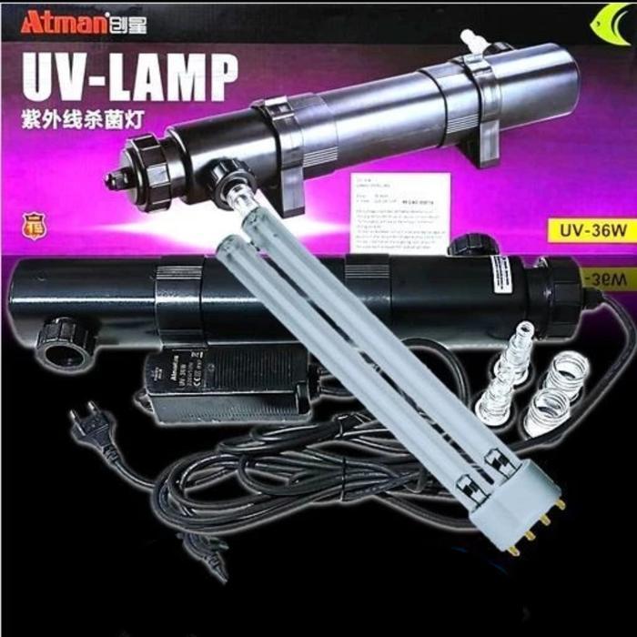 Lampu uv aquarium kolam Atman UV 36w