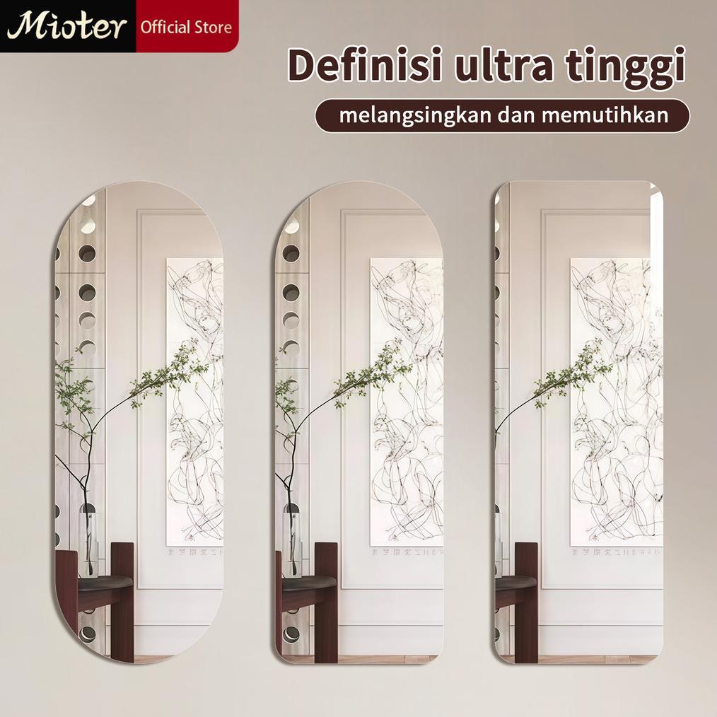 STIKER CERMIN ARKRILIK aesthetik Cermin Fullbody Anti Pecah Bahan Akrilik Dekorasi Stiker Tempel Din