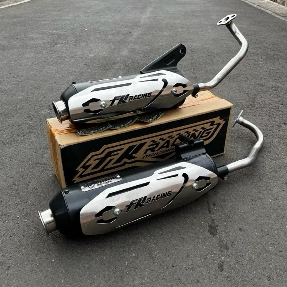 ELVIQUE KNALPOT FK RACING MONCONG KENOCHI VARIO 125/150 BEAT SCOOPY MIO AEROX NMAX - FK RACING SUARA