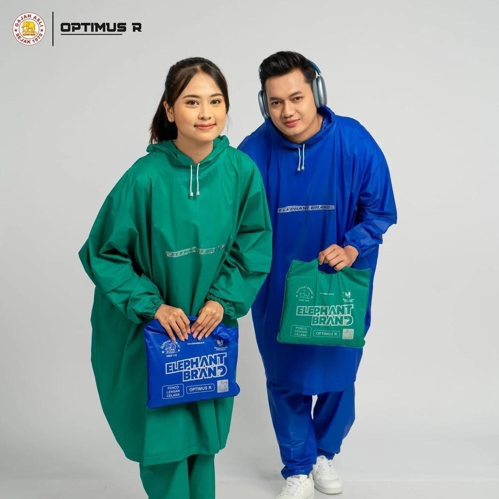 Awet Jas Hujan Optimus / Jas Hujan Ponco Lengan+Celana Optimus / Jas Hujan Merek Elephant Brand