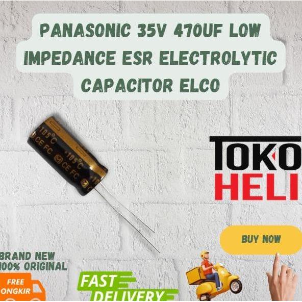 TERLARIS PANASONIC 35V 470UF LOW IMPEDANCE ESR ELECTROLYTIC CAPACITOR ELCO
