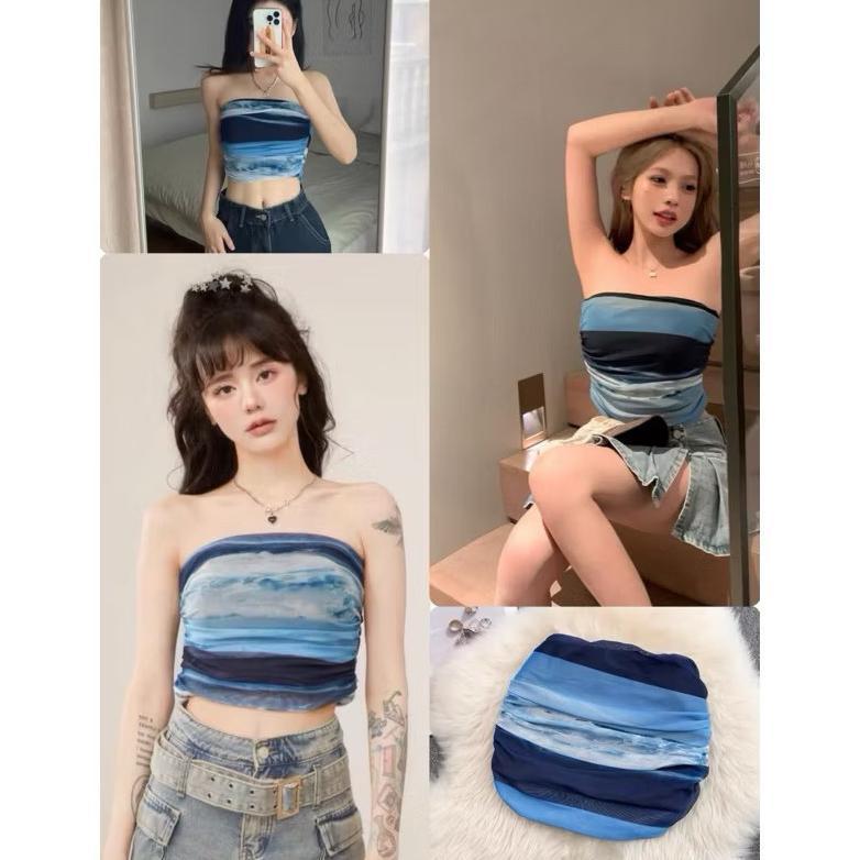 Kemben Cup Bra Top Style Korean - Tanktop Cup Bra Tanpa Tali - Atasan Crop Top (T380)