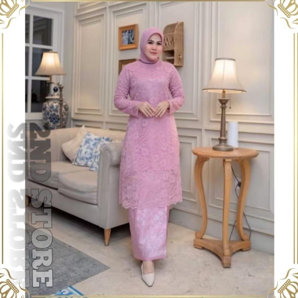 Premium Set Kebaya Brokat - Kebaya Tunik - Kebaya Songket - Kebaya Modern