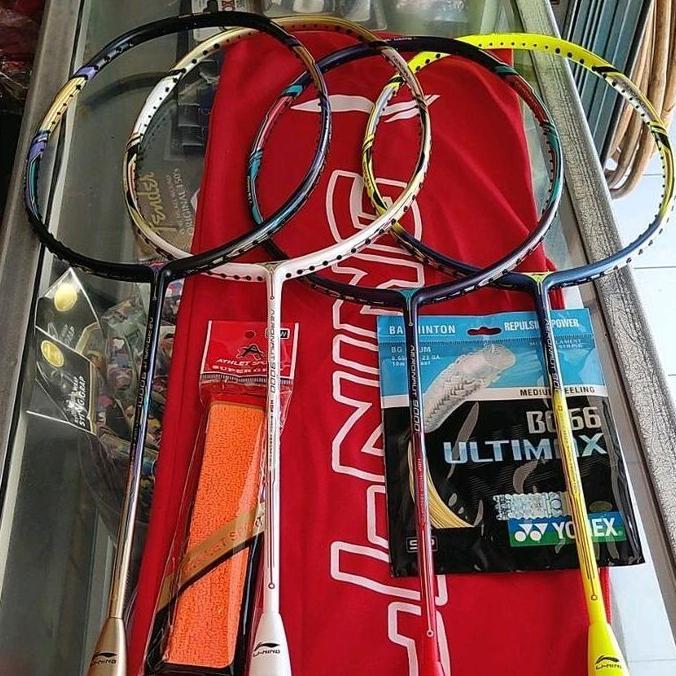 NEW Raket Badminton Lining Aeronaut 9000 Grade Ori/Kualitas Super dengan Stabilizer Torsion Angle, B