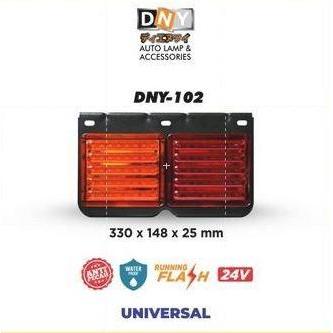 Dny Lampu Stop Belakang Universal Mika Anti Pecah Flashing 24V 102