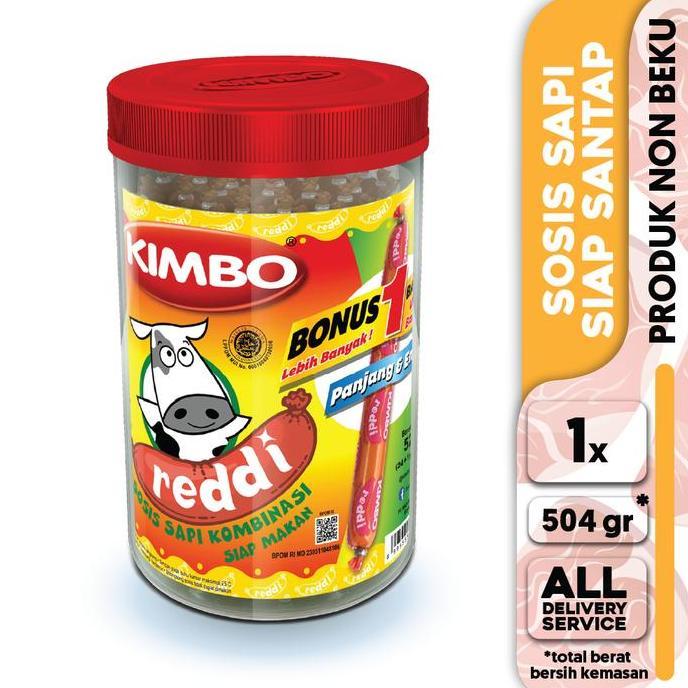 Foodx- Kimbo Reddi Sosis Sapi Toples