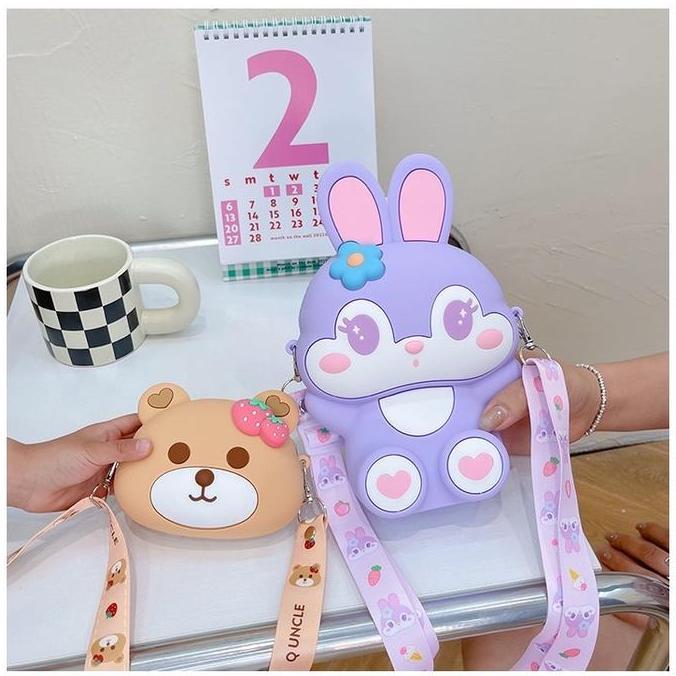 TAS SELEMPANG ANAK KARAKTER / TAS ANAK TALI PANJANG Fashion