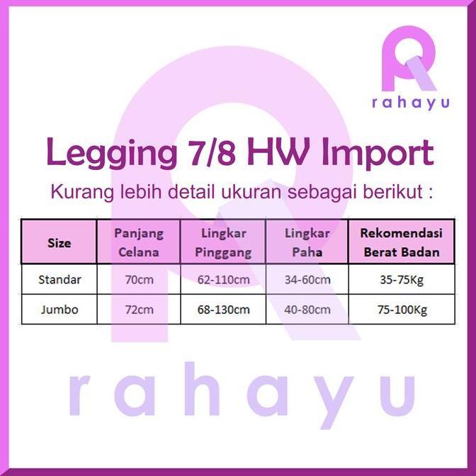 Wokex- Legging 7/8 High Waist Hw / Celana Legging 7/8 Hw / Legging 7/8 Hw  Premium / Celana Legging 