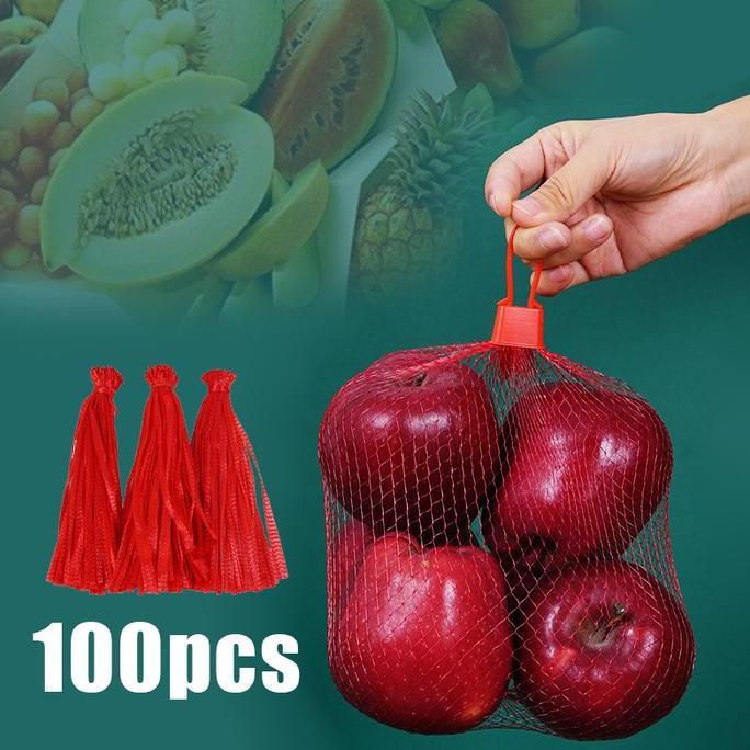 VINENNI 100 Pcs Gantungan Jaring Buah / Jaring Buah Hangar / Hanger Polynet / Gantungan Jaring Rajut