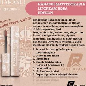 Updown- Lip Cream Hanasui Boba Edition Matcha Latte No 16 Brown Sugar Ombre Original Tahan Lama Dan 