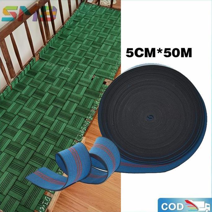 OTNEUDA Sofa Elastic Webbing Band Hijau-Webbing Elastis Sofa Karet-Sofa Elastic Belt