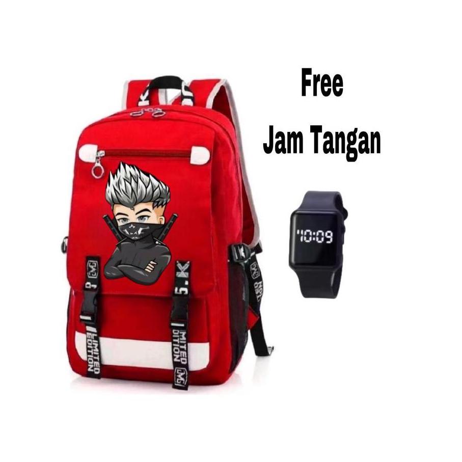 Abak- Tas Ransel Pria Remaja - Tas Sekolah Anime Keren - Backpack Stylish Cowok - Tas Ransel Kekinia