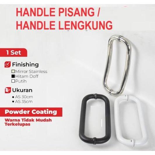 Handle Lengkung / Handle Pisang / Handle Pintu Aluminium Lengkung