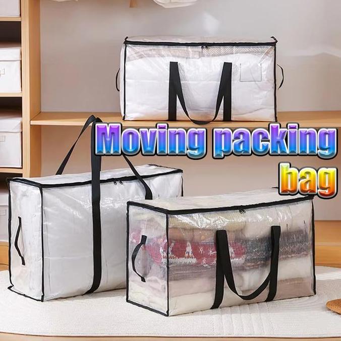 DILEDIU Selimut Tas bedcover jumbo tas mika bedcover besar  Pakaian Transparan Jinjing Penyimpanan S