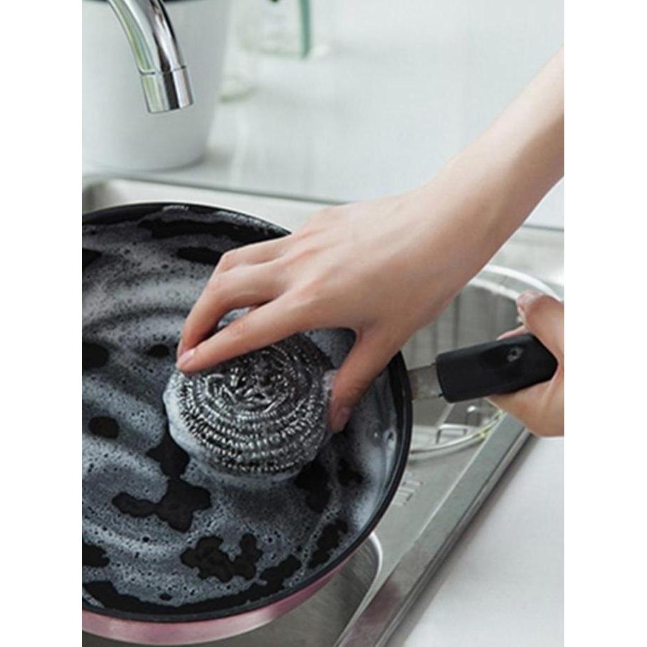 NICLIWITU Isi 5 Sabut Stainless Kawat Cuci Piring Anti Karat Kerak Dan Bakteri Dishwashing Wire Spon