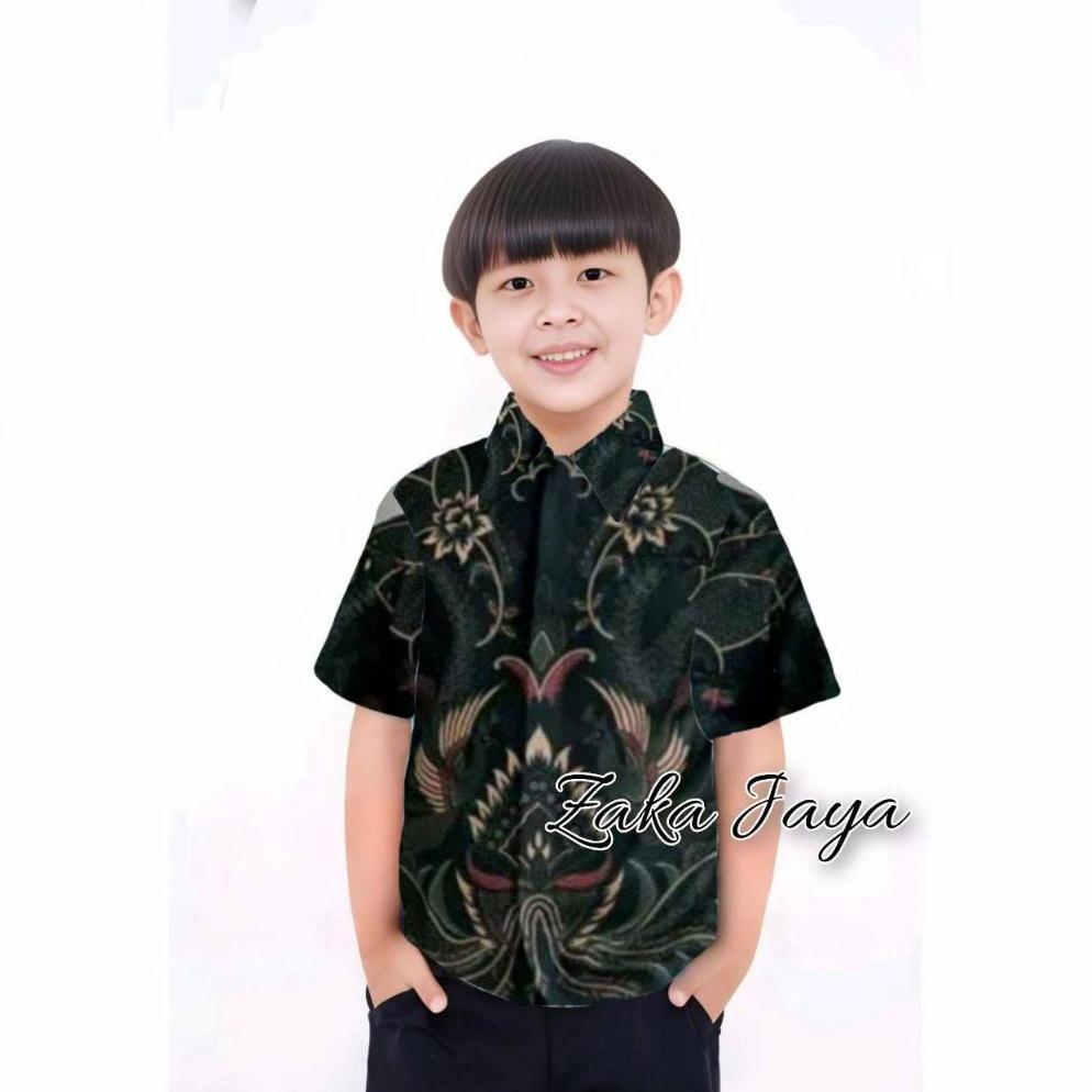 Bergaransi Kemeja Batik Anak Laki Laki Baju Batik Anak Laki Laki Umur 2-12 Tahun Hem Batik Anak Pend